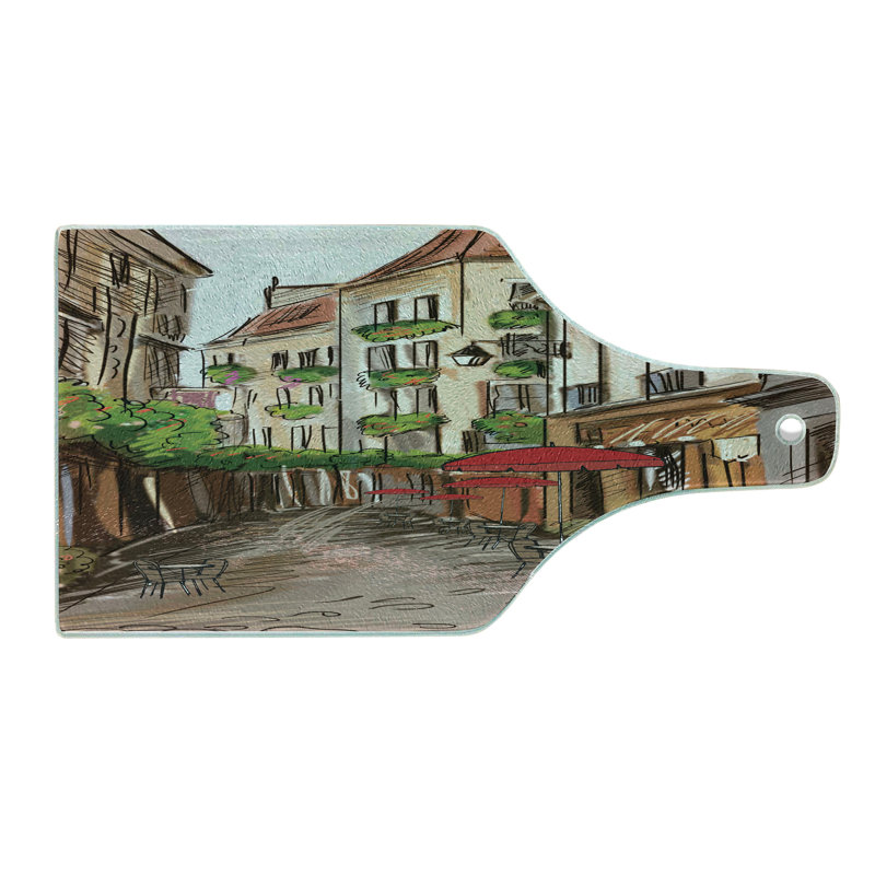 Planche à découper en verre trempé Ambesonne