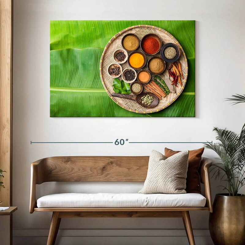 Asian Spices And Herbs, 32" H x 48" W