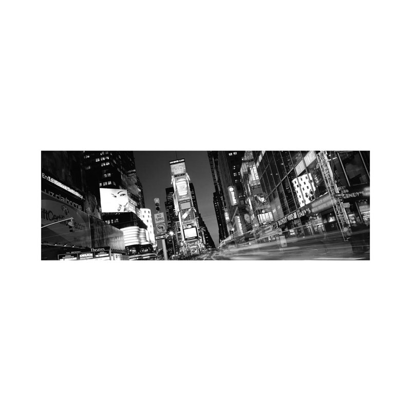 New York Skyline Cityscape - Wrapped Canvas Panoramic Print, 30.48 cm H x 91.44 cm W x 1.91 cm D