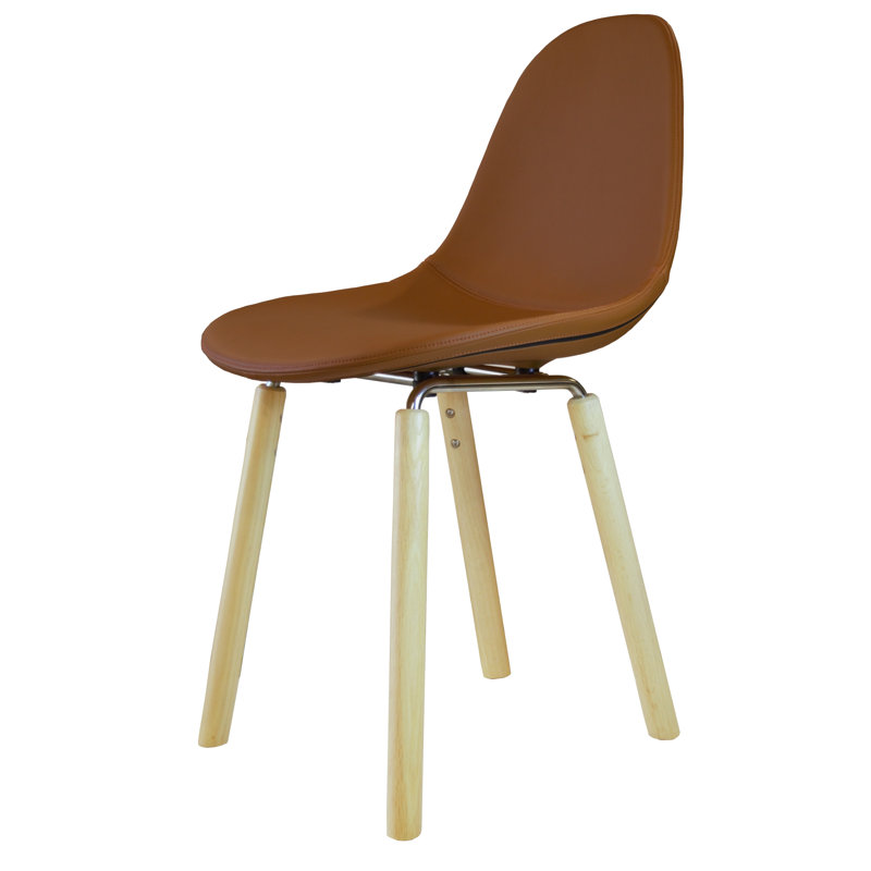 Chaise d’appoint rembourrée en cognac TA, Naturel
