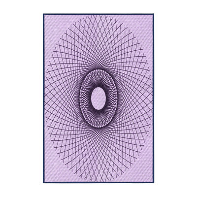 Tapis mauve tissé à la machine