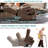 Latitude Run Oversized Dual Motor Lay Flat Power Lift Recliner Chair For Elderly With Heat Massage, Large Sleeping Electric Recliner With Extended Footrest, Lumbar Pillow, Usb & Type-C Ports, Plush-817053510