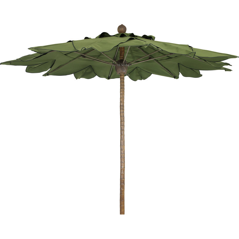 Parasol de marché 8 pi Prestige, Velours vert forêt