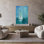 Voilier Simplicity I abstrait bord de mer bleu blanc
