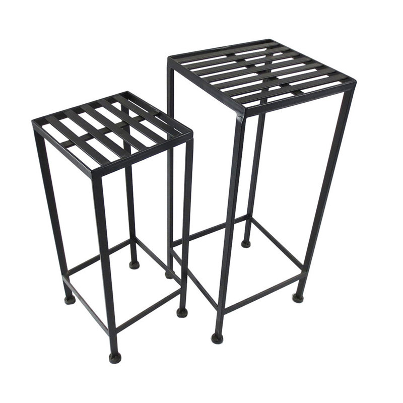 Secor Iron Plant Stand 1 Tier Set of 2