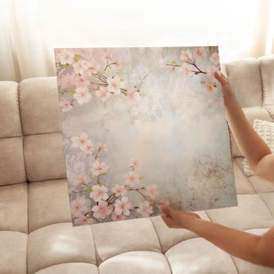 Impression florale d'inspiration asiatique zen