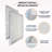 Aluminum Mesh Grease Filters For Ducted Range Hoods 11.81" X 14.33" X 0.37" Compatible With Broan 30" Allure Series Range Hoods  (4-Pack)