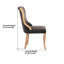 Ensemble de 2 chaises de salle à manger rembourrées Snow Velvet-2135893985