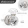Crystal Privacy Door Knobs Keyless Lock with Round Rosette