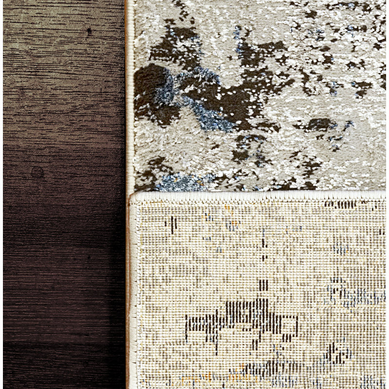 Tapis gris area Tina, Rectangle 3 pi 1 po x 5 pi 8 po