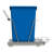 Rev-A-Shelf Pull Out Trash Can 35 Qt for Kitchen Cabinets-48416180