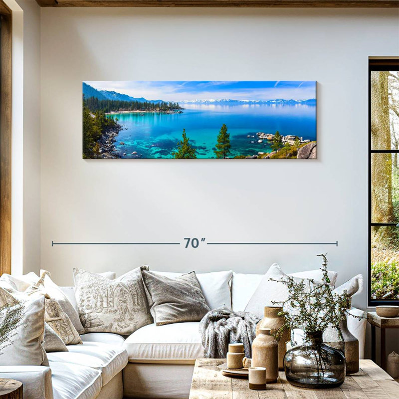 Lake Tahoe Tranquility Canvas Print, 18" H x 54" W x 1.25" D