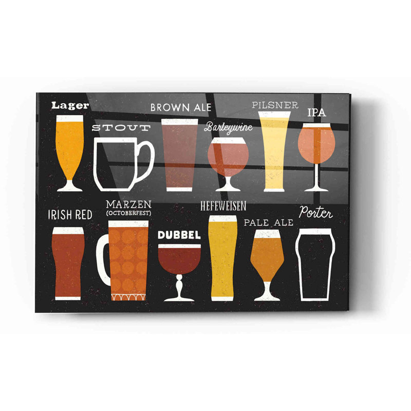 «Craft Beer List» par Michael Mullan, H 12 po x l 16 po x P 0,12 po