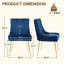 Chaise d'appoint rembourrée en velours avec pieds dorés -2029679292-2078051676