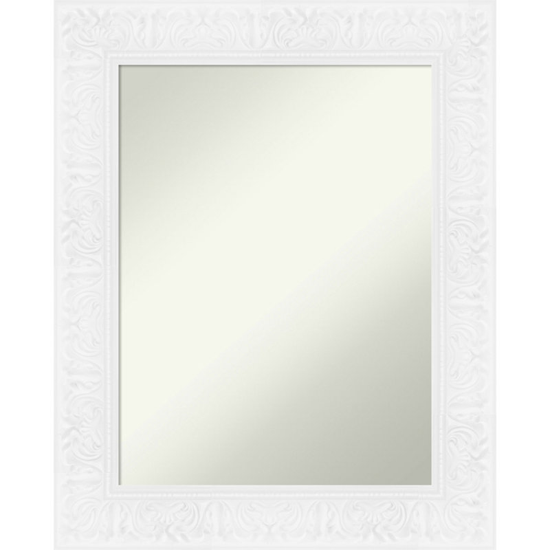 Miroir de salle de bain mural Luxe, 30,75 po x 24,75 po, Blanc