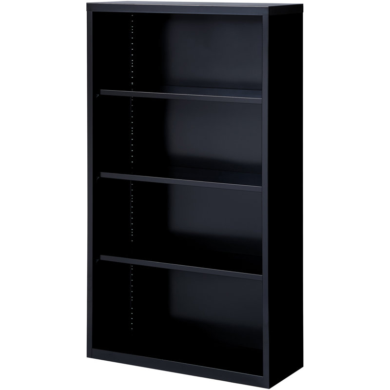Fortress Bookcase, Black, (4 Shelves) 60" H x 35" W x 13" D