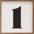 Square Classic Number One White