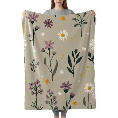 Jeté Whimsical Floral Daisies
