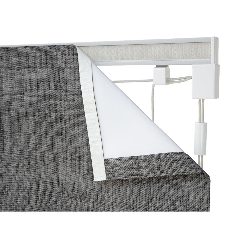 Fabric Not Included Roman Blind, 5.5 cm H x 120 cm W x 4 cm D