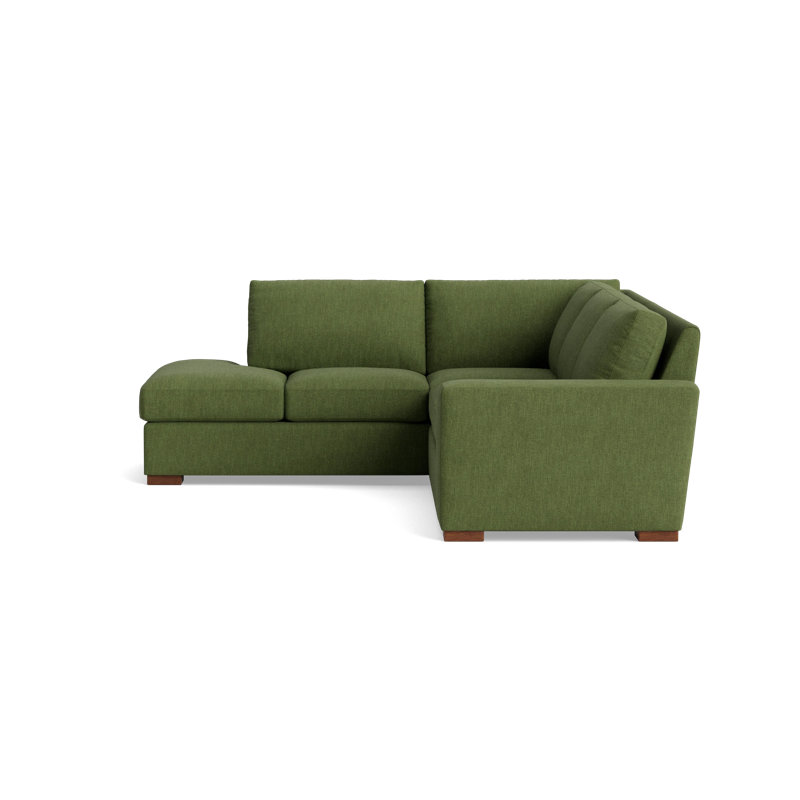 Couch Potato Sectional, Left Hand Facing, Performance Weave - Basil