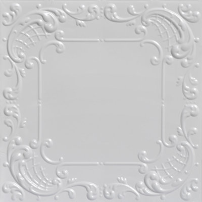Tuile de plafond cloutée 2 pi x 2 pi Baby's Breath