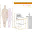 Ensemble de 2 tabourets de bar mauve en aluminium recyclé H 28 po H 3 po-102461367-120380922