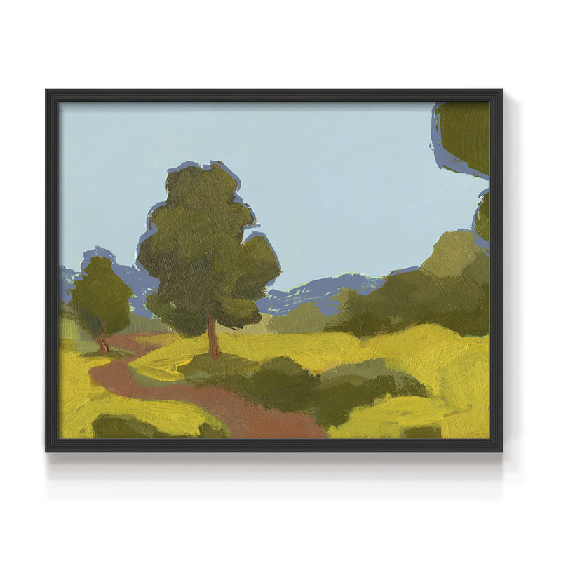 Bright Park I -Framed Print - Restickable, H 16 po x l 20 po, Noir, noir, noir, noir