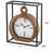 Iron Quartz movement / Crystal Tabletop Clock in Black