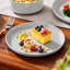 Ensemble de vaisselle 18 pièces en grès moderne comprenant assiettes, assiettes à dessert et bols à céréales, service pour 6-111122297