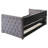 Grey Upholstered Twin Daybed With Trundle