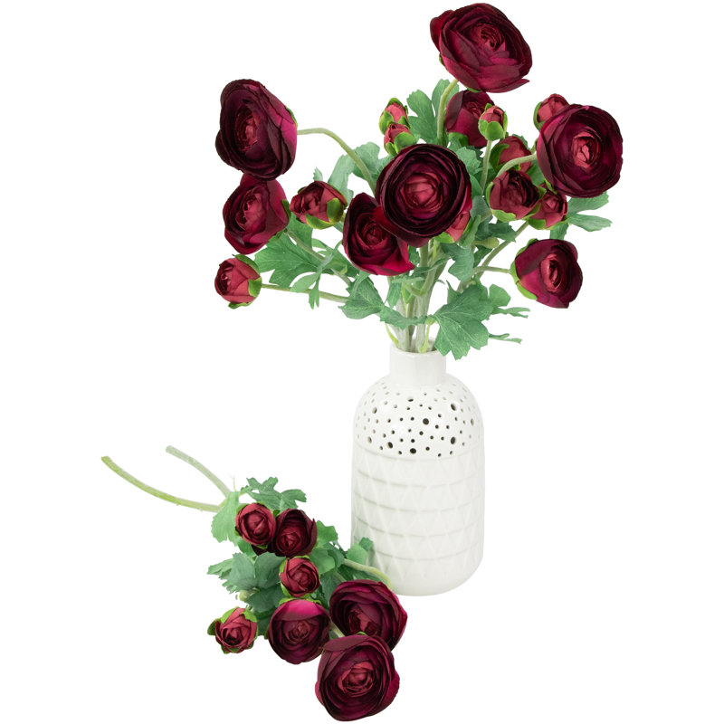 Vaporisateur de fleurs artificielles Renoncule, Rouge