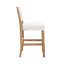 Tabouret de comptoir rembourré avec structure en bois massif, tabouret de bar à hauteur de comptoir Farmhouse pour cuisine / salle à manger