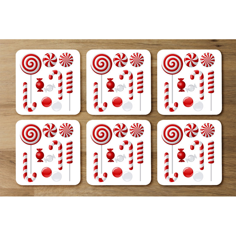 Square 6 Piece Coaster Set