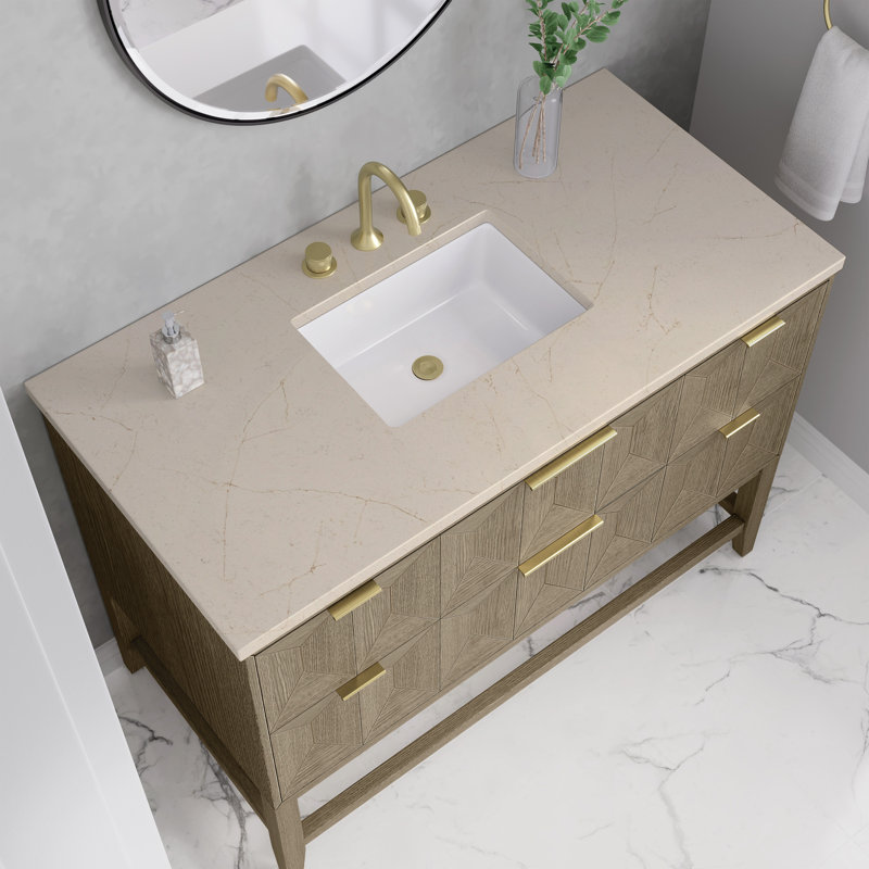 Emmeline 48'' W Single Vanity, Ethereal Noctis, 8" Widespread