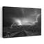 «Desert Road Lightning Storm», art dramatique abstrait contemporain, paysage de montagne-1291804865
