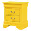 Charmante table de chevet traditionnelle jaune-864174057