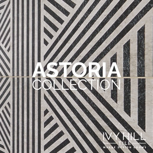 Astoria Black and White 24 in. x 24 in. Matte Porcelain Floor and Wall Tile (4 Pieces, 15.49 sq. ft./Case)