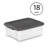 Sterilite ShelfTotes Clear Latched Plastic Storage Container-62345302-62345303