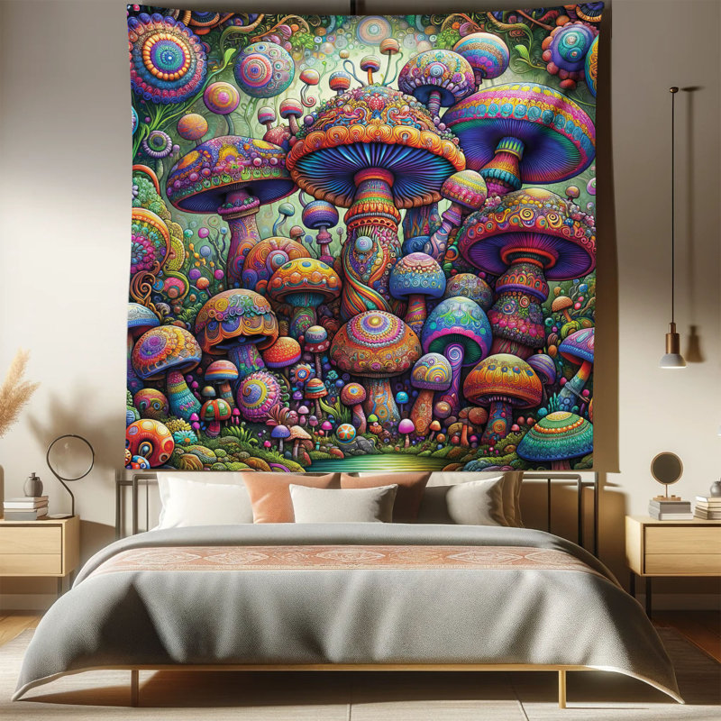 Tapisserie en microfibre, H 88 po x l 88 po