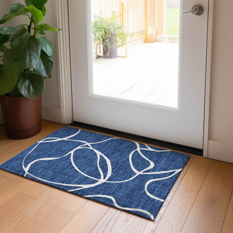 Tapis intérieur / extérieur lavable à la machine Chayden ACN999, Rectangle 1'8" x 2'6"