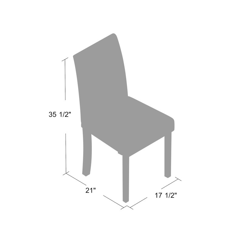 Chaise parsons Ardent, Espresso riche