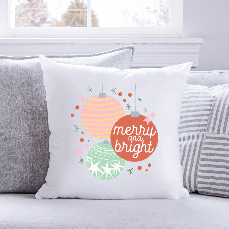 Christmas Illustration_7 Reversible Throw Pillow, 16" x 16"