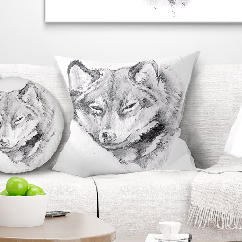 Coussin Animal Art, 18 po x 18 po, Carré