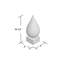 Teardrop on Base Centerpiece Sculpture-1023849259