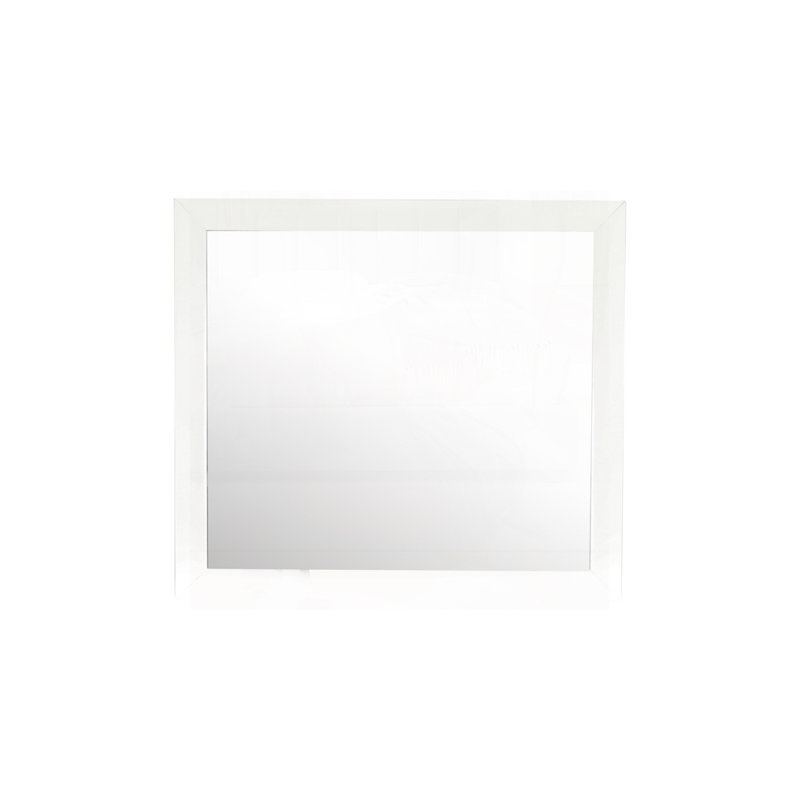 Miroir cerise, Blanc, 39 po x 35 po, Rectangle