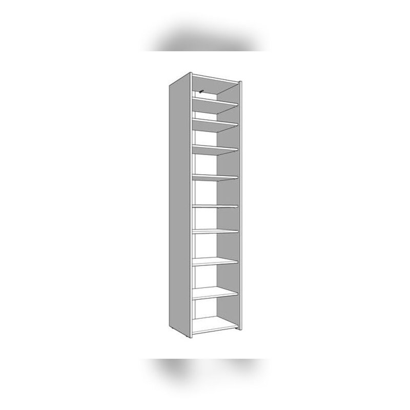 30 Pair Shoe Storage Cabinet, Oak Wood