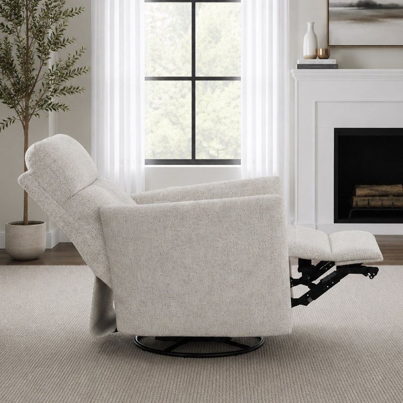 Fauteuil inclinable électrique pivotant l 40 po Carnesha (ensemble de 2), Quartz de beauté naturelle
