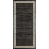 Hand-Knotted High-Quality Black and Gold Area Rug