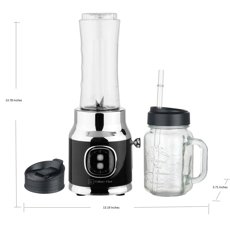 Culinary Chef, Smoothie Maker, Cream, Black