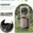 Water Fountain Outdoor with LED Lights, 39.7'' H Garden Freestanding Waterfall Fountain